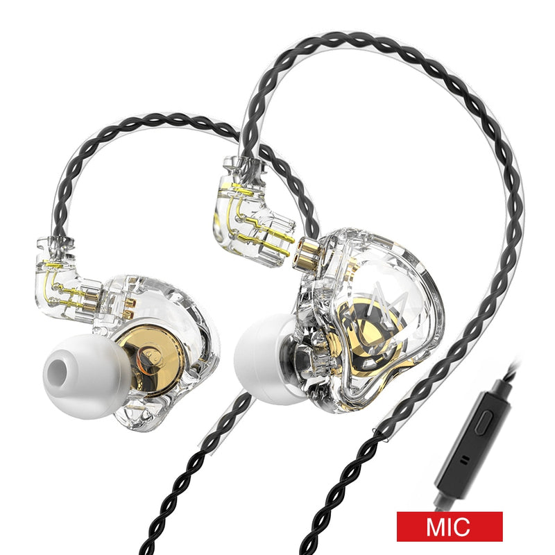 Fones de ouvido com fio MT1 3,5mm Double Driver Super Bass Sport Music Headset Stereo