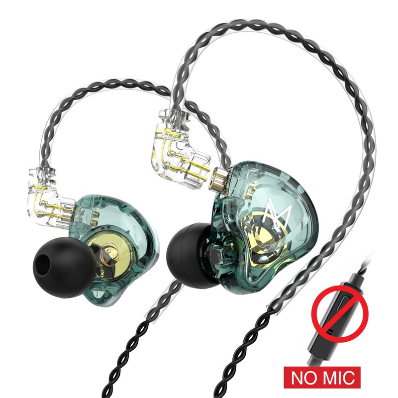 Fones de ouvido com fio MT1 3,5mm Double Driver Super Bass Sport Music Headset Stereo