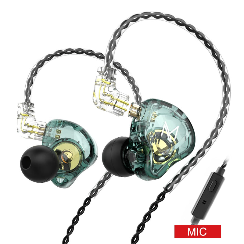 Fones de ouvido com fio MT1 3,5mm Double Driver Super Bass Sport Music Headset Stereo